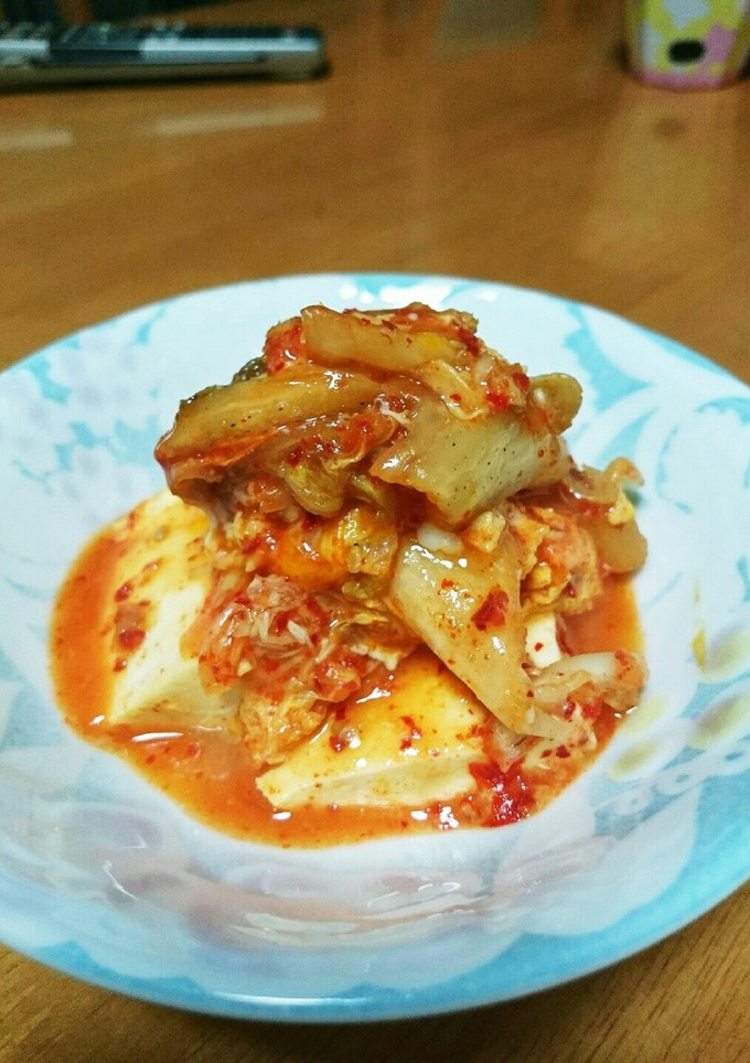 お豆腐とキムチの卵とじ-レシピのメイン写真