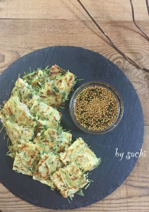 豆苗とツナのチヂミ-レシピのメイン写真