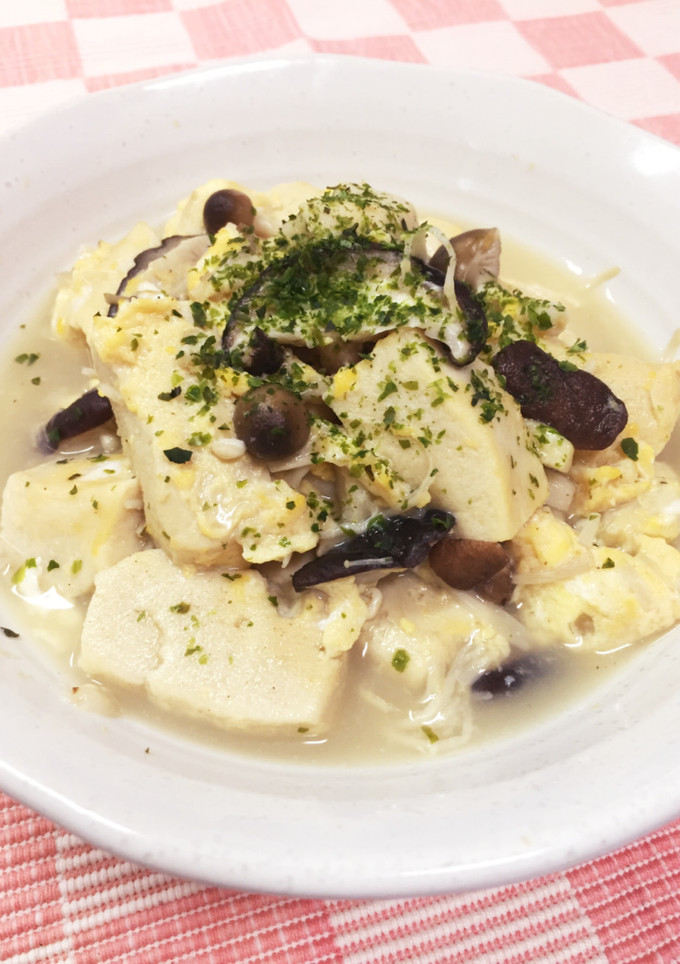 [リメイク]高野豆腐のきのこの卵とじ-レシピのメイン写真