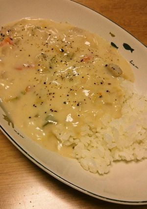 かける派★白菜たっぷりシチューご飯-レシピのメイン写真