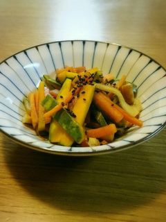 弁当惣菜♪南瓜と人参のキンピラ-レシピのメイン写真