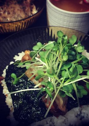 お惣菜で簡単に♡韓国のりとネギマ丼♡-レシピのメイン写真