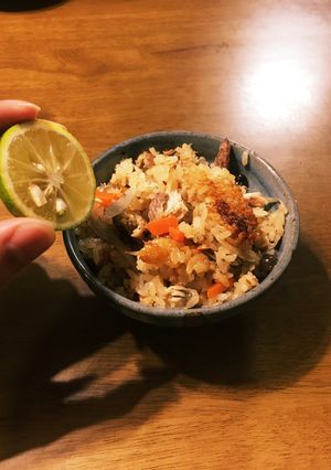 【おやじ料理】さんま炊き込みご飯-レシピのメイン写真