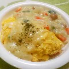 รูปของ 簡単！オムライスに☆かけシチュー♪