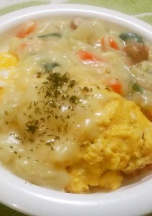 簡単！オムライスに☆かけシチュー♪-レシピのメイン写真