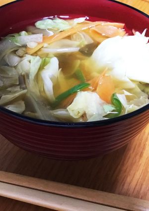 具沢山即席お味噌汁〜カット野菜使用〜-レシピのメイン写真