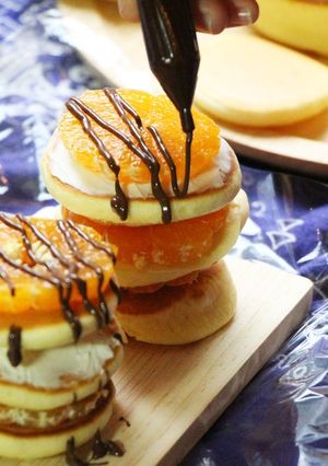 みかんホットケーキ-レシピのメイン写真