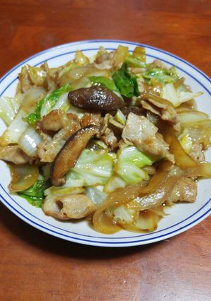 ☆玉ねぎと豚バラ肉のごま油炒め☆-レシピのメイン写真