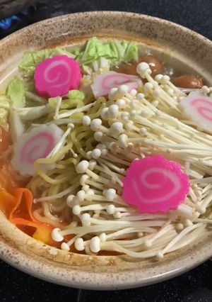 塩ラーメン一人鍋　浅漬けの素で！-レシピのメイン写真