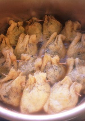 キャベツなどの揚げ巾着煮-レシピのメイン写真