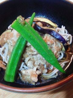なすと豚肉のみぞれ煮そば-レシピのメイン写真