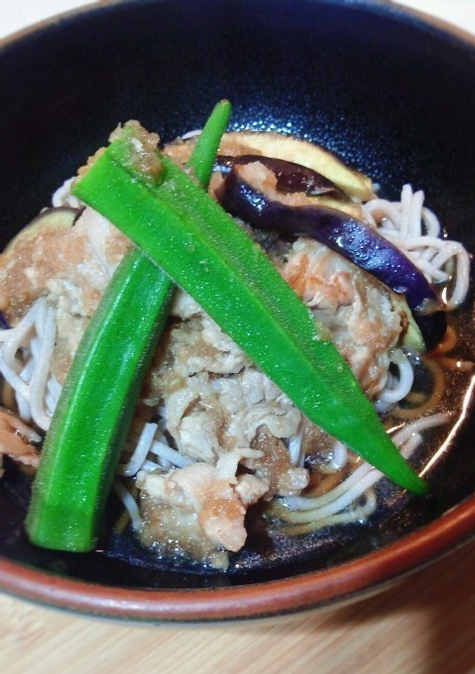 なすと豚肉のみぞれ煮そば-レシピのメイン写真
