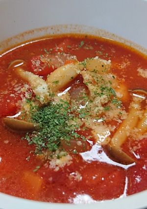 あったまる♪かんたんチキントマトスープ-レシピのメイン写真