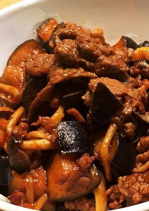 簡単！牛肉とナスのケチャップポン酢炒め-レシピのメイン写真