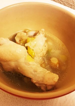 鶏肉と生姜のスープ-レシピのメイン写真