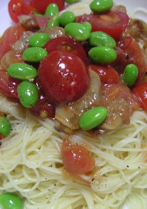 アサリと枝豆の冷製パスタ-レシピのメイン写真