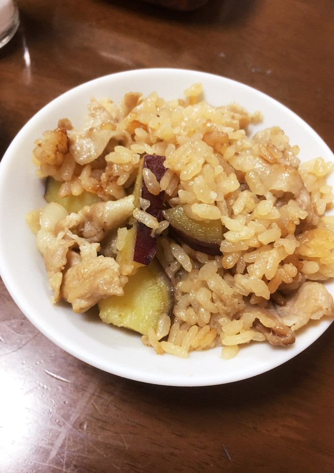 豚肉とさつまいもの炊き込みご飯-レシピのメイン写真