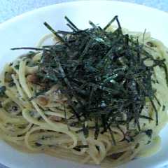 รูปของ しそとネバネバの和風冷製パスタ☆