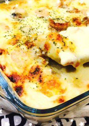簡単!帆立の旨味濃厚〜シーフードグラタン-レシピのメイン写真
