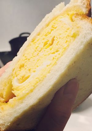 絶品 簡単 ふわふわホット玉子サンド-レシピのメイン写真