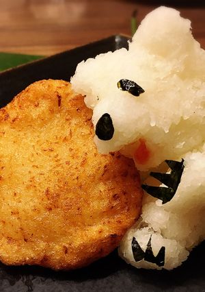 大根おろしアート☆(´ω`*)くまさん♡-レシピのメイン写真