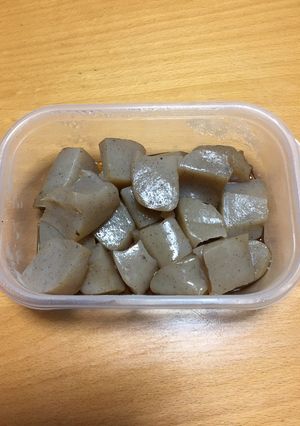 レンジでこんにゃくめんつゆ煮-レシピのメイン写真