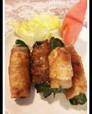 豚肉巻き！ほうれん草とキュウリの野菜巻き