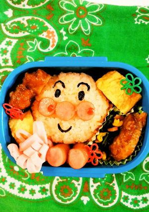 簡単アンパンマン　デコふりでお弁当-レシピのメイン写真