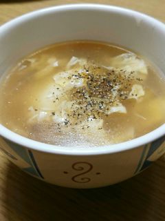 ほっこり(*´╰╯`๓) うちの卵スープ-レシピのメイン写真