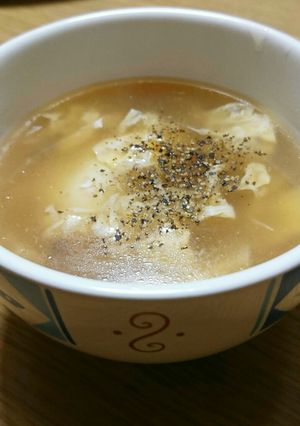 ほっこり(*´╰╯`๓) うちの卵スープ-レシピのメイン写真
