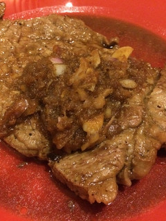 赤身肉のビーフステーキ和風玉ねぎソース-レシピのメイン写真