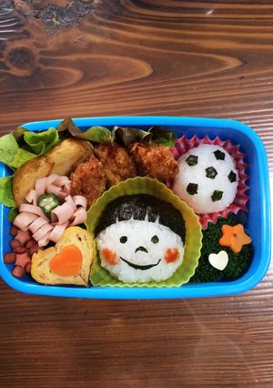 キャラ弁*顔弁*坊ちゃん弁当-レシピのメイン写真