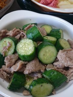 きゅうりと豚肉のシャンタン炒め-レシピのメイン写真