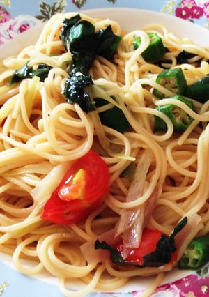 薬味たっぷりねばねばパスタ-レシピのメイン写真
