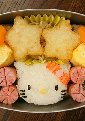 キティちゃん☆キャラ弁-レシピのメイン写真