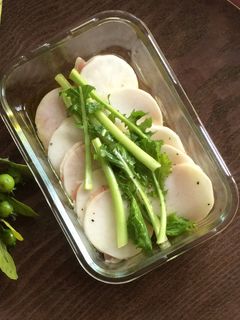 イタリアン前菜♪蕪と生ハムのマリネサラダ-レシピのメイン写真