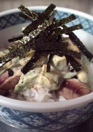 お家カフェ☆梅マヨアボカドマグロ丼-レシピのメイン写真