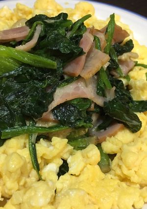 簡単♫美味しい！ほうれん草とベーコン-レシピのメイン写真