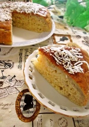 炊飯器で♡バナナ＆ココナッツパンケーキ-レシピのメイン写真