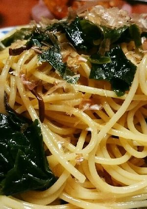 ダシと塩昆布が決め手！和風パスタ-レシピのメイン写真