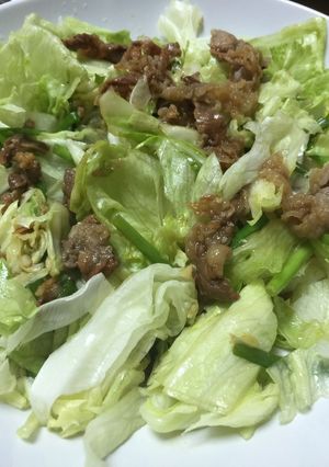 牛肉のサラダ炒め-レシピのメイン写真