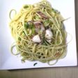 タコと梅のさっぱりパスタ