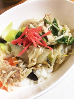 もやしとキノコの中華丼☆-レシピのメイン写真