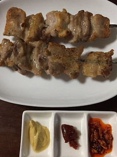 簡単お惣菜☆豚バラ串焼きと三種のタレ-レシピのメイン写真