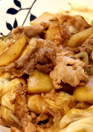 かんたん！豚肉とキャベツの生姜ポン酢炒め-レシピのメイン写真