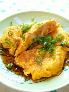 カニカマ入り卵焼きの甘酢あんかけ-レシピのメイン写真