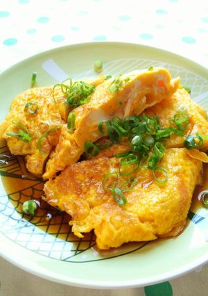 カニカマ入り卵焼きの甘酢あんかけ-レシピのメイン写真