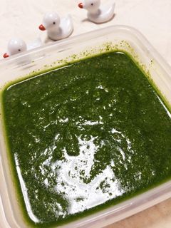 春菊と胡麻のジェノベーゼソース♪-レシピのメイン写真