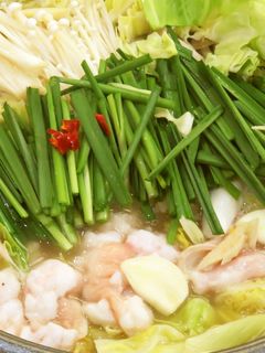 鶏だし用の鶏 もつ鍋スープ作成-レシピのメイン写真