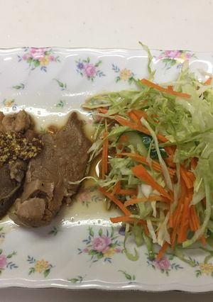 舞茸で煮込むゆで豚-レシピのメイン写真